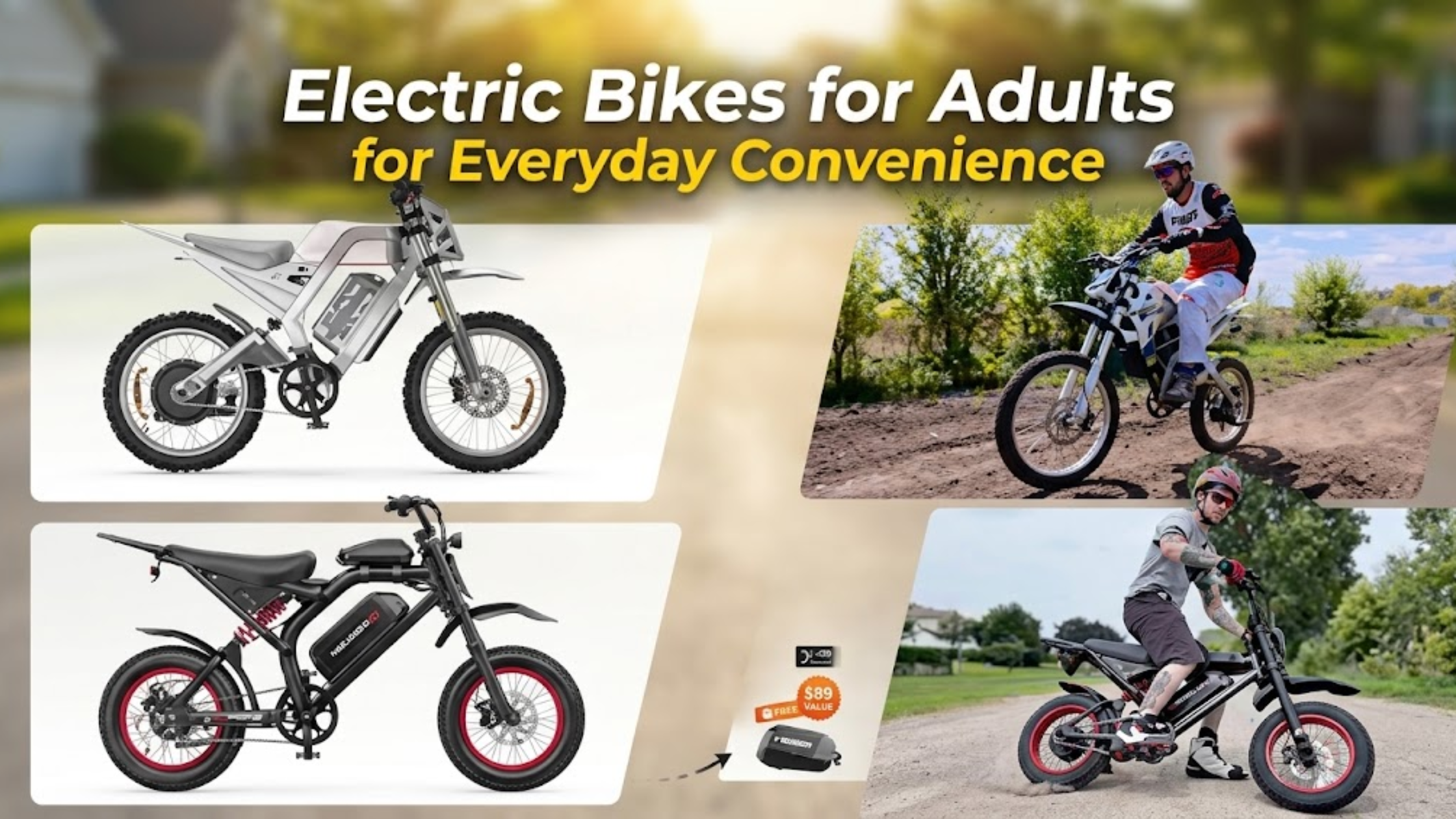 Electric Bikes for Adults and Foldable Electric Bikes for Everyday Commuting